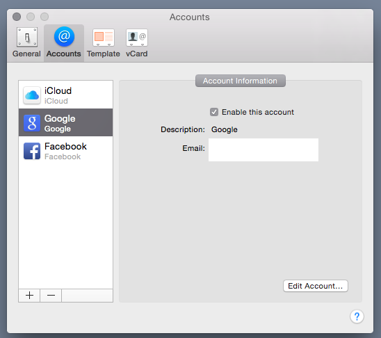 sync my gmail contacts to my icloud for my mac