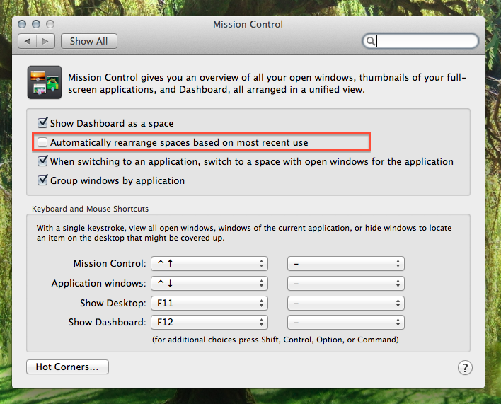 Adding virtual desktops in mac osx