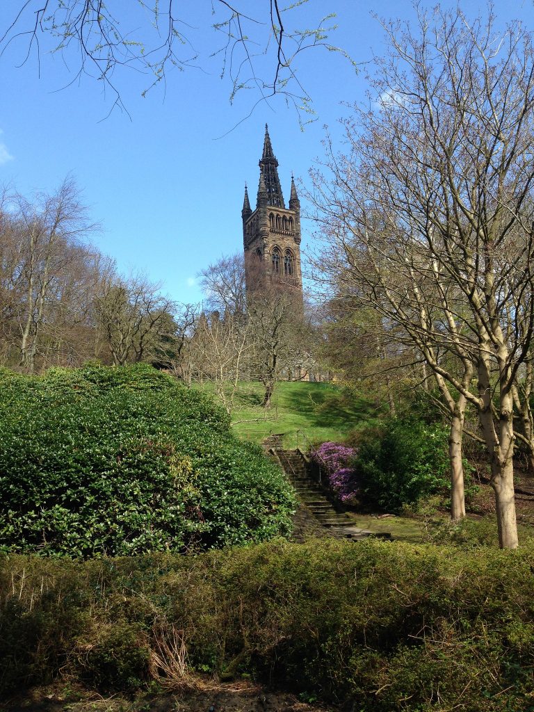 Glasgow University in the sun