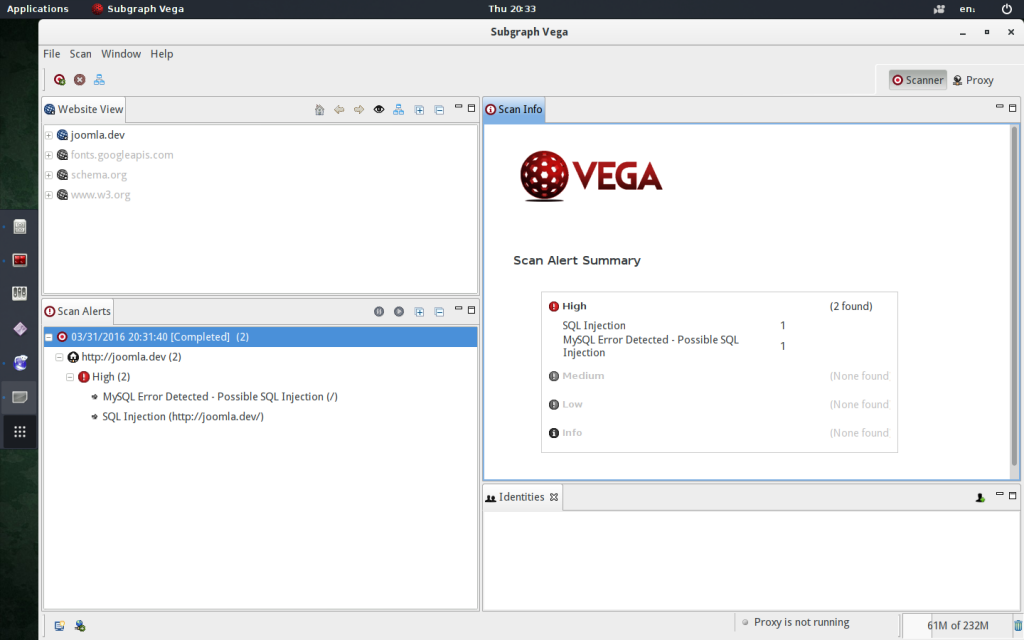 Vega scanner tutorial for beginners