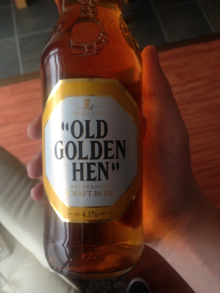 old golden hen