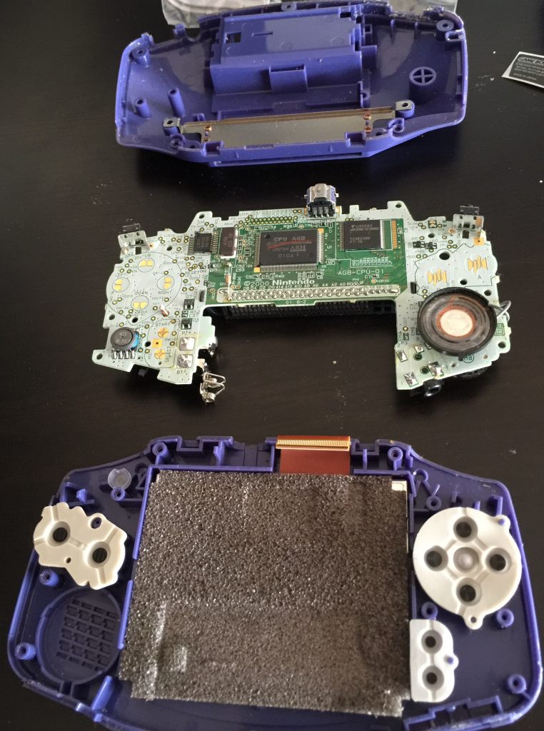 Gameboy Advance case shell change