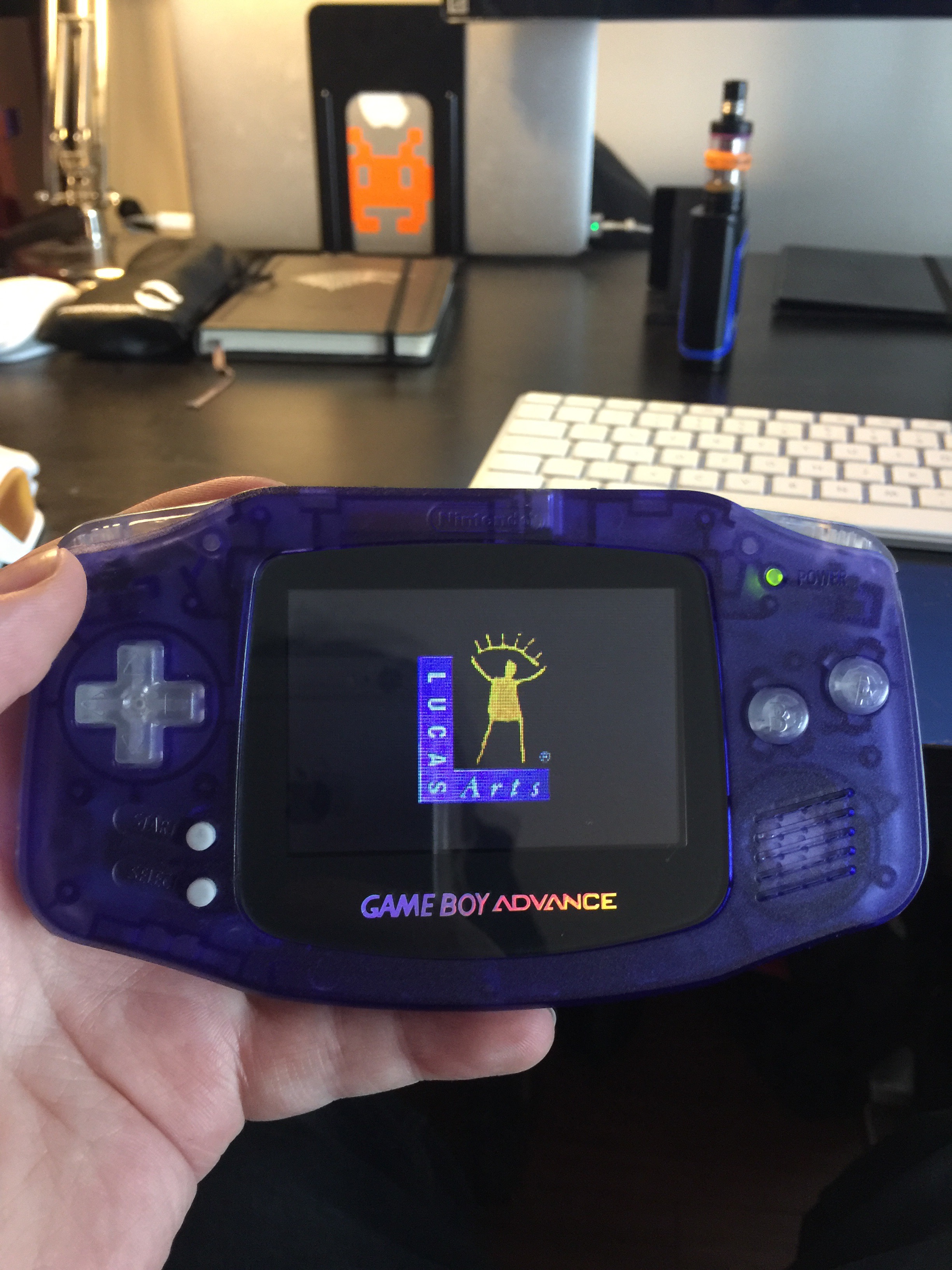 Playing some games on my modded gameboy
