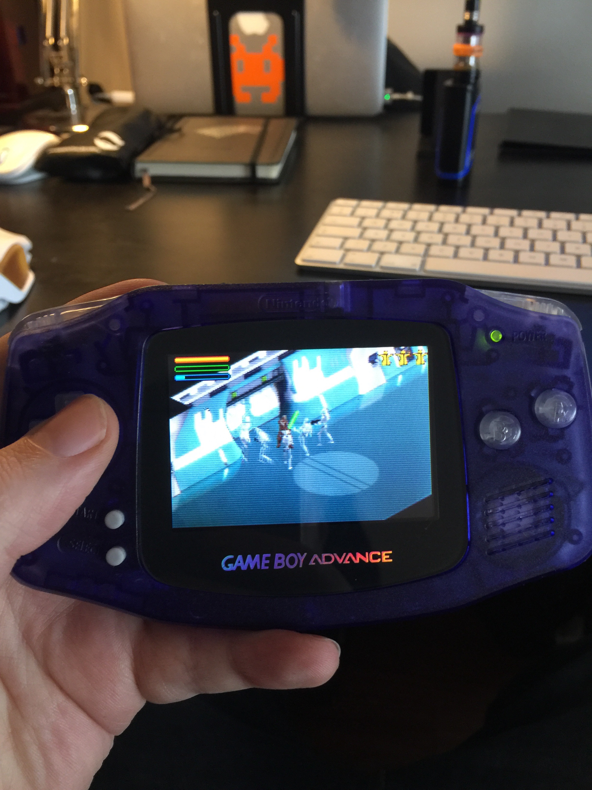 Playing some games on my modded gameboy