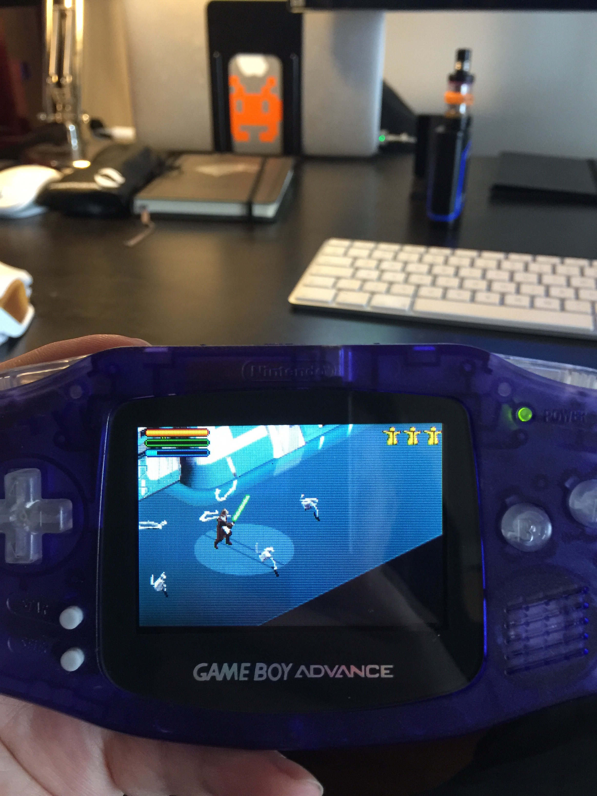 Playing some games on my modded gameboy