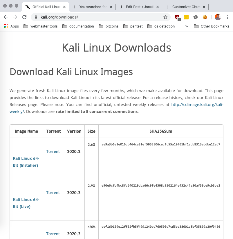 Kali on the Chuwi Hi10 Pro