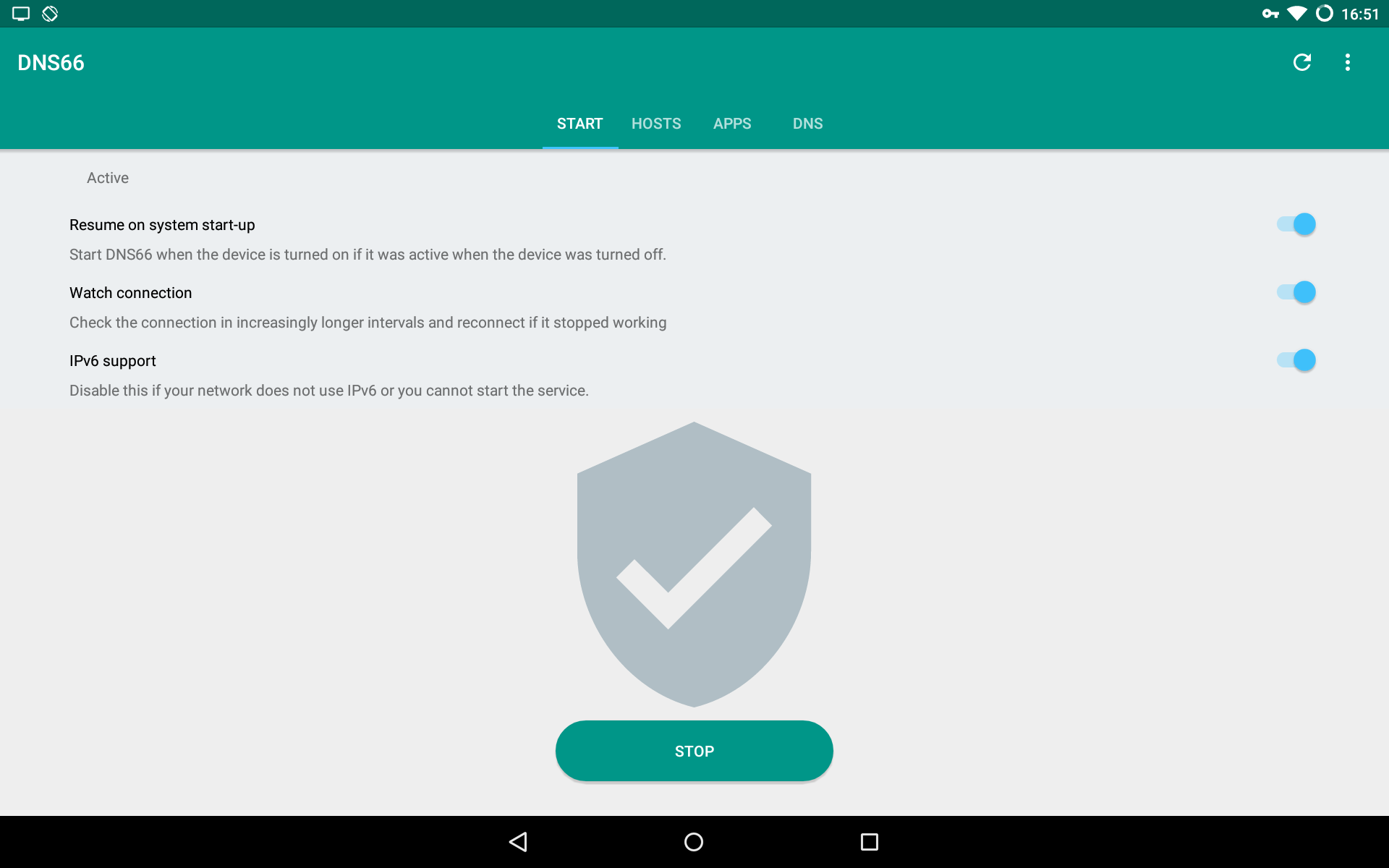 Ad blocking on android using dns666