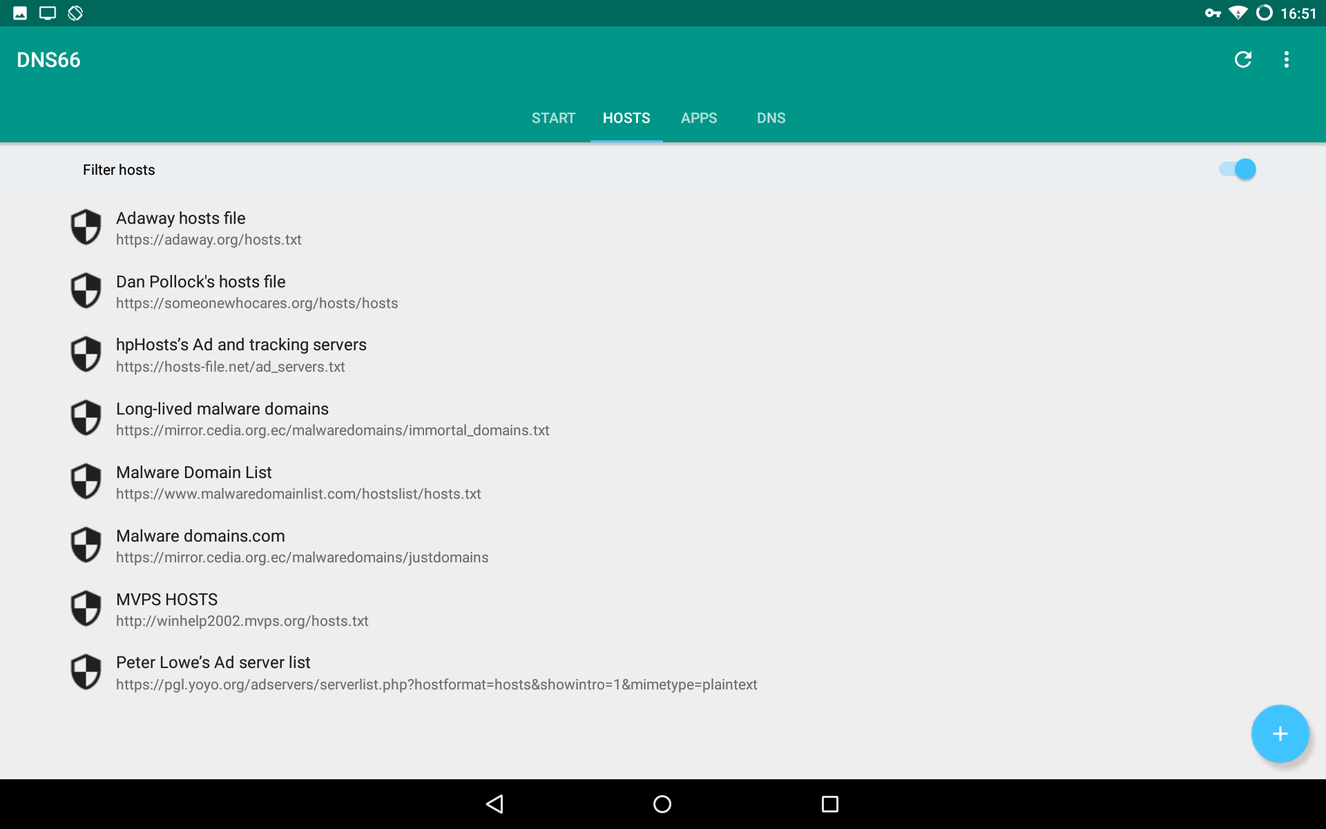 Ad blocking on android using dns666