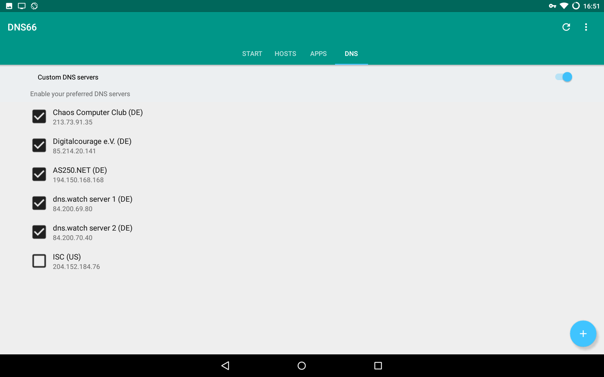 Ad blocking on android using dns666