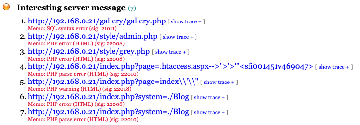 Kioptrix walkthrough skipfish