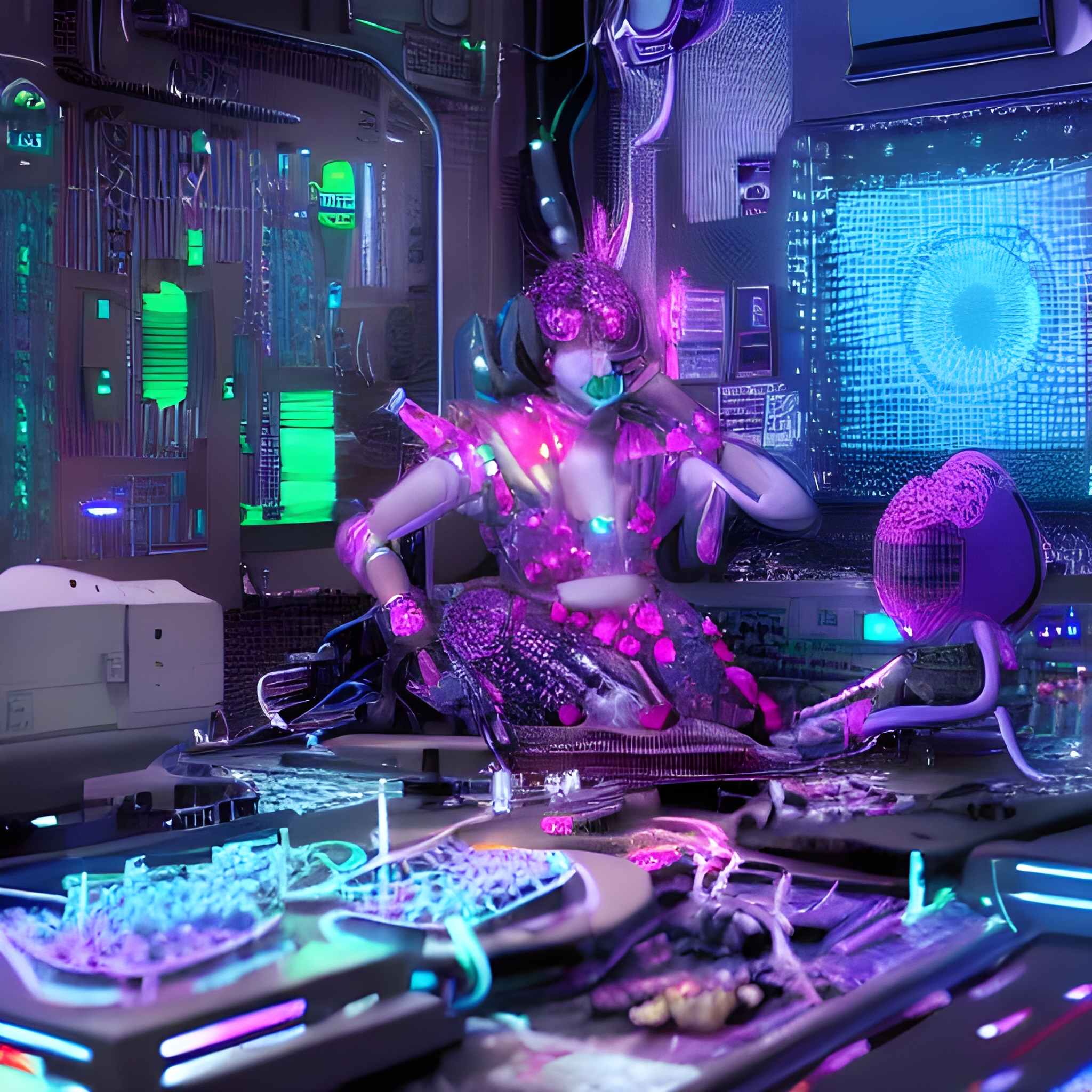 AI generated image with the prompt "what does unsupervised machine learning look like"